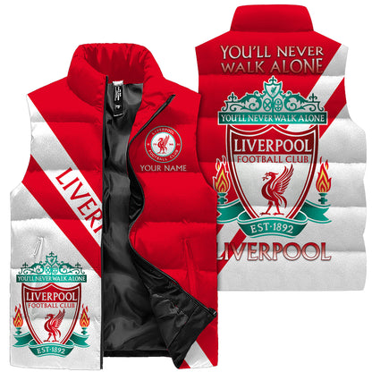Liverpool V2 Sleeveless Windproof Puffer Jacket 3D
