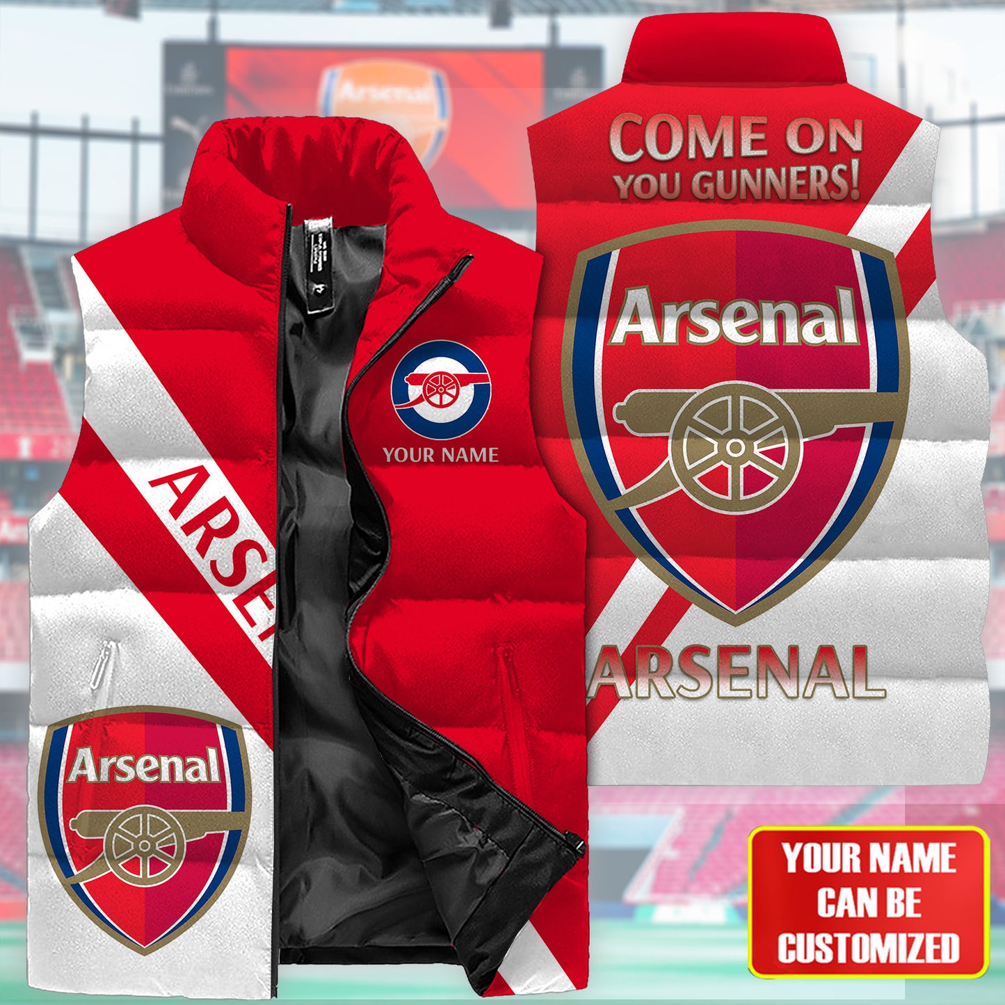 Arsenal V2 Sleeveless Windproof Puffer Jacket 3D