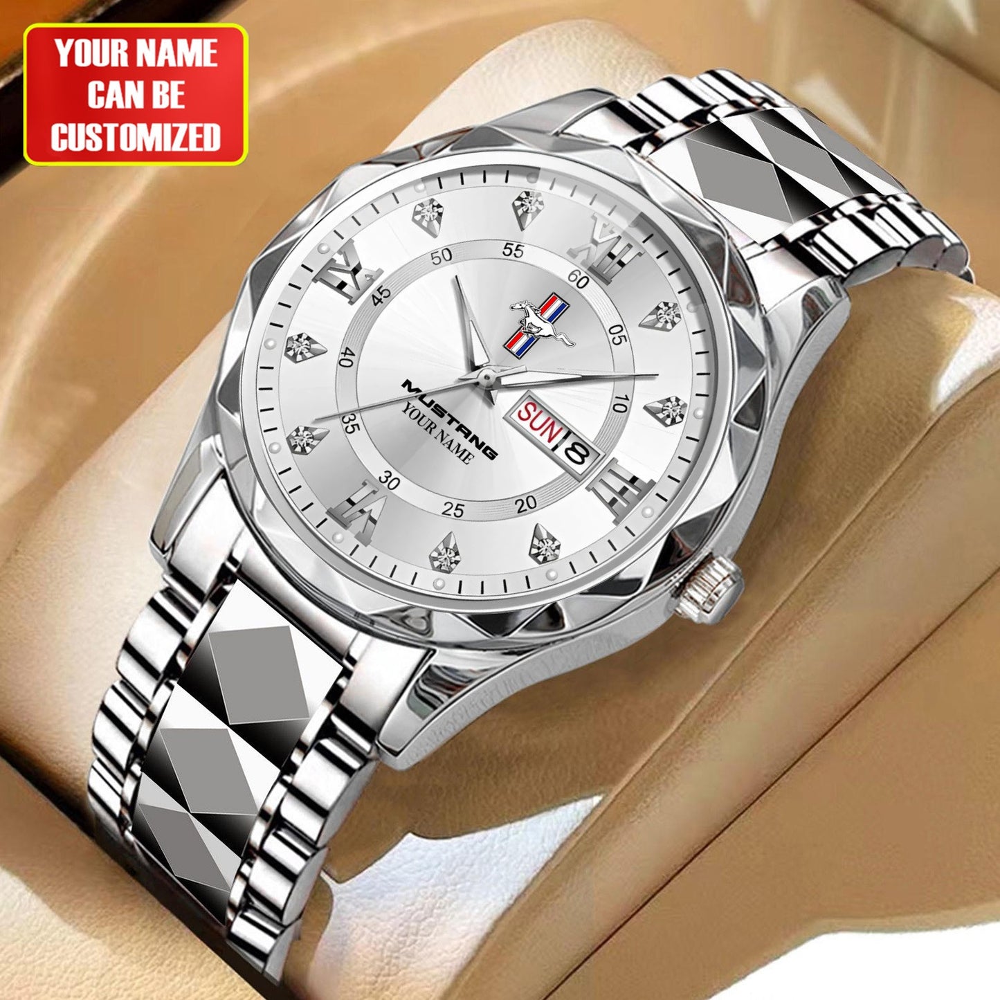 Personalized F Mustang Alloy Charley Watch