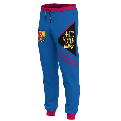 Personalized Barça Q6 3D All over Printed Hoodie and Sweatpants set