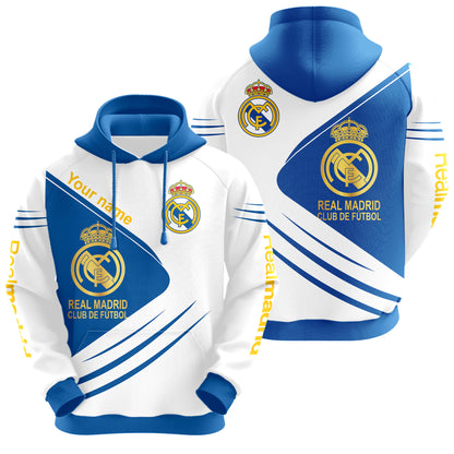 Personalized Real Madrid Q7 3D All over Printed Hoodie and Sweatpants set