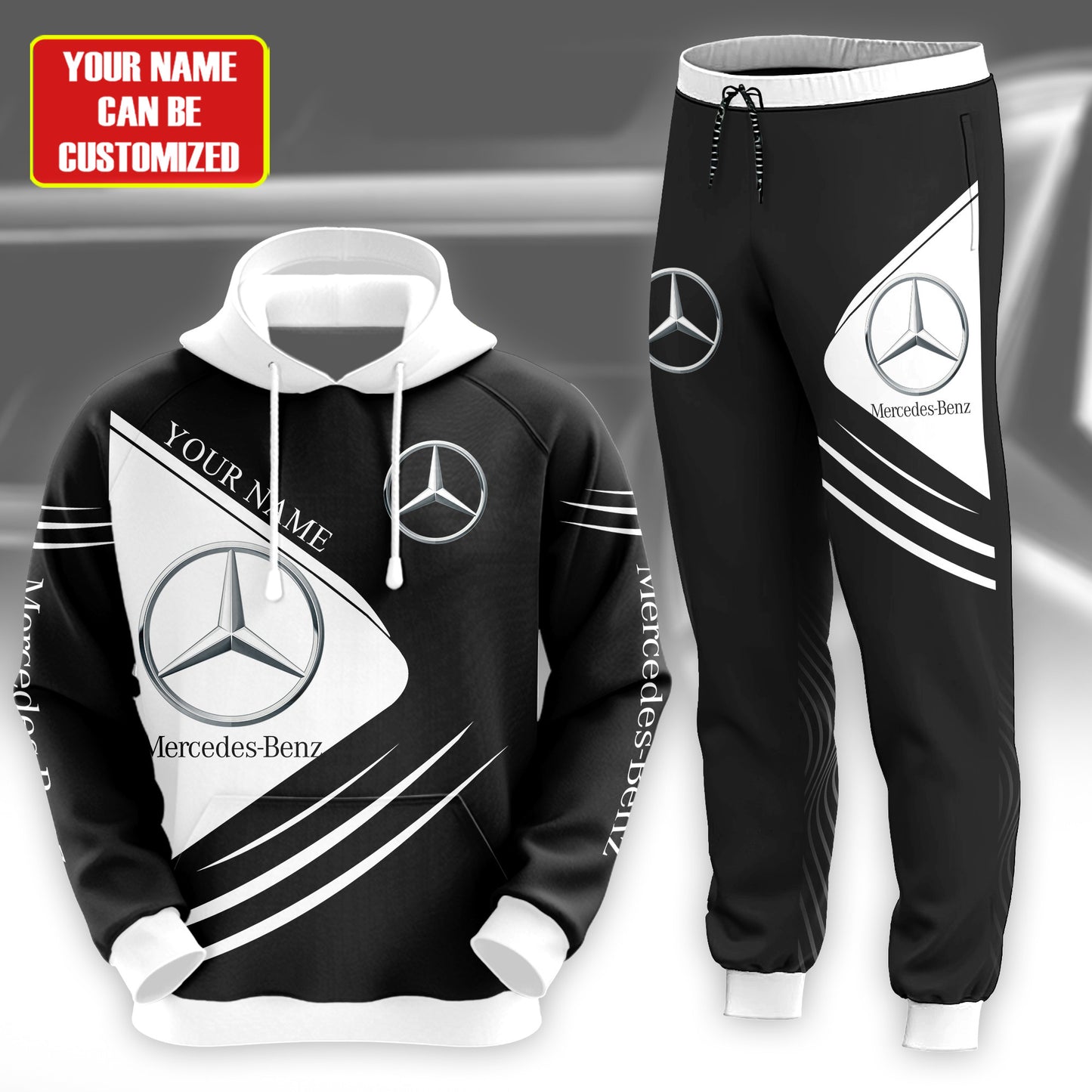 Personalized Merc 3D All over Printed Hoodie and Sweatpants set V3