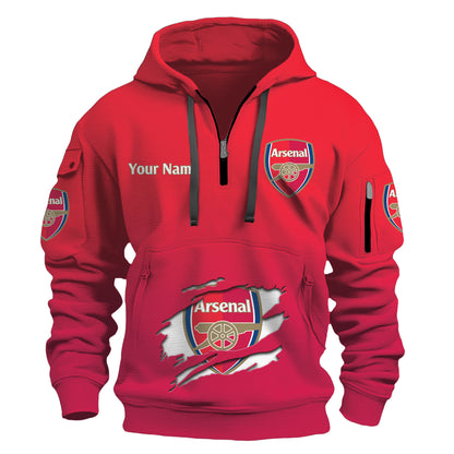 Personalized Arsenal V2 3D Zip-Hoodie Cotton Jacket