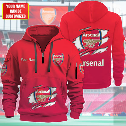 Personalized Arsenal V2 3D Zip-Hoodie Cotton Jacket