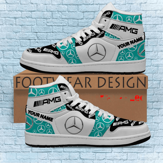 Personalized Merc AMG AJ1 High Custom Sneaker