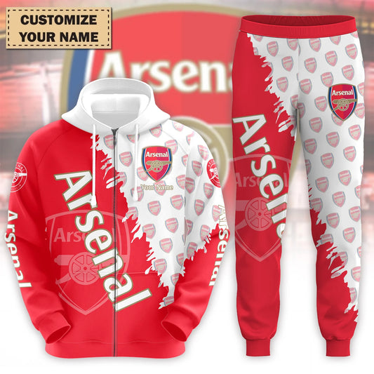 Personalized Arsenal 3D All over Printed Hoodie and Sweatpants set