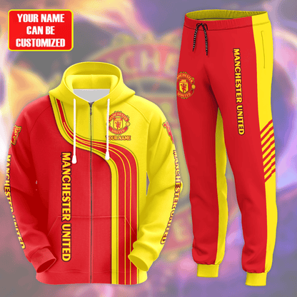 Personalized Manchester United 3D All over Printed Hoodie and Sweatpants set V2