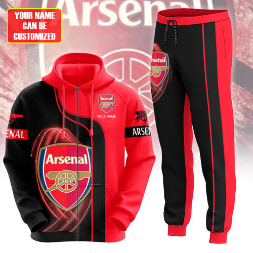 Personalized Arsenal 3D All over Printed Hoodie and Sweatpants set V3