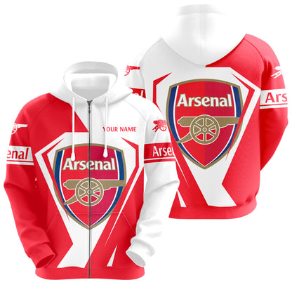 Personalized Arsenal 3D All over Printed Hoodie and Sweatpants set V4