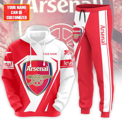 Personalized Arsenal 3D All over Printed Hoodie and Sweatpants set V4