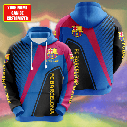 Personalized Barcelona 3D All over Printed Hoodie and Sweatpants set V1