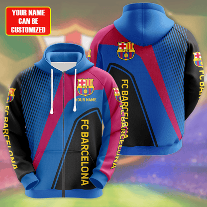 Personalized Barcelona 3D All over Printed Hoodie and Sweatpants set V1