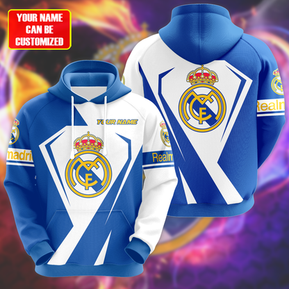Personalized Real Madrid Q9 3D All over Printed Hoodie and Sweatpants set