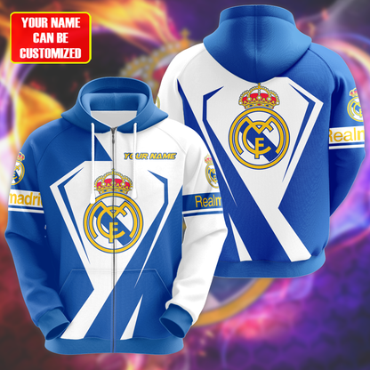 Personalized Real Madrid Q9 3D All over Printed Hoodie and Sweatpants set