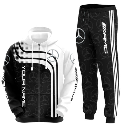 Personalized Merc AMG Q2 3D All over Printed Hoodie and Sweatpants set