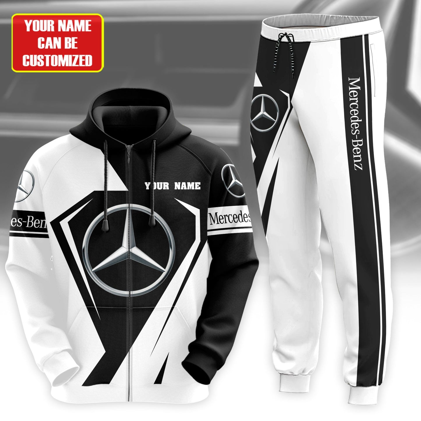 Personalized Merc 3D All over Printed Hoodie and Sweatpants set