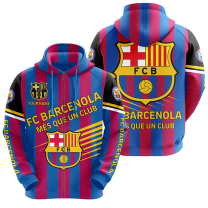 Personalized Barcelona 3D All over Printed Hoodie and Sweatpants set