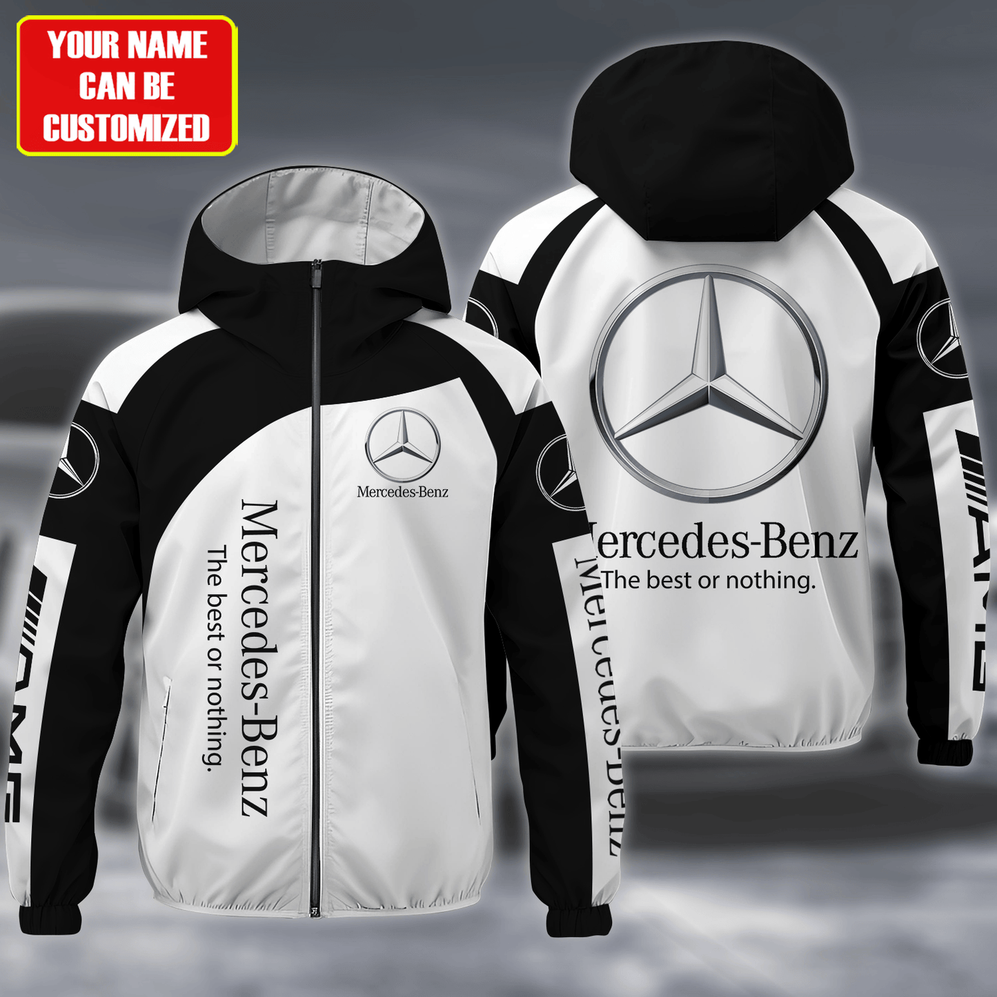 Personalized Merc Windproof Rush Jacket And Sweatpants set