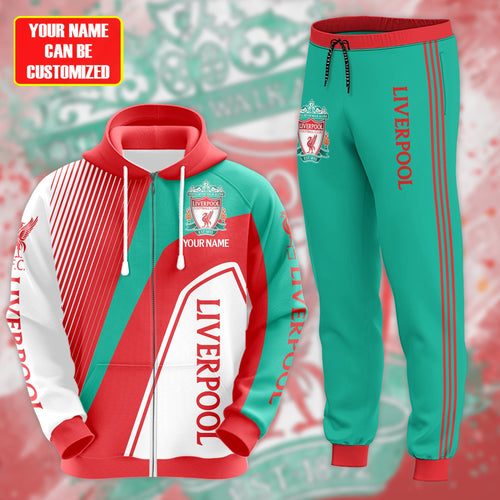 Personalized Liverpool 3D All over Printed Hoodie and Sweatpants set V1