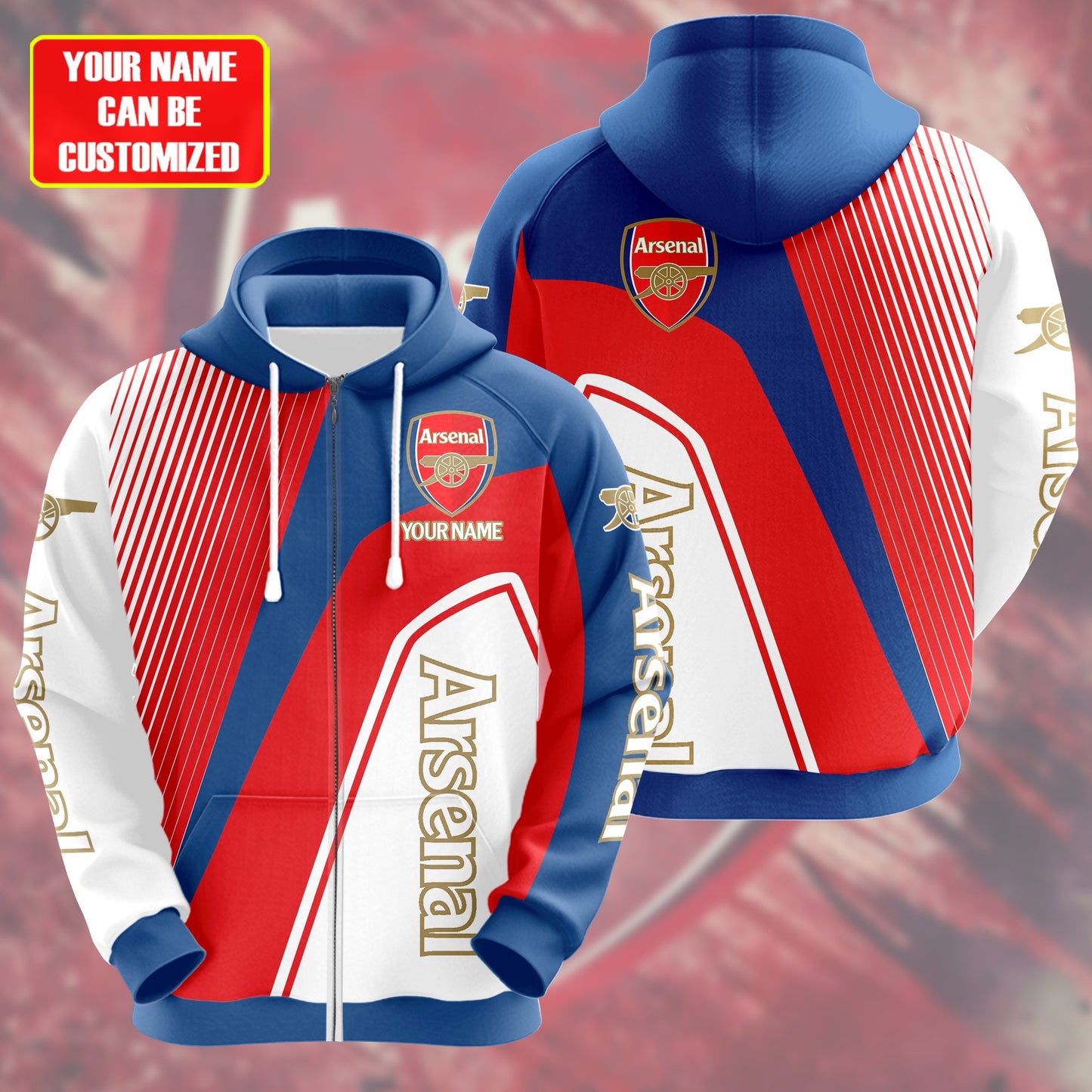 Personalized Arsenal 3D All over Printed Hoodie and Sweatpants set V1