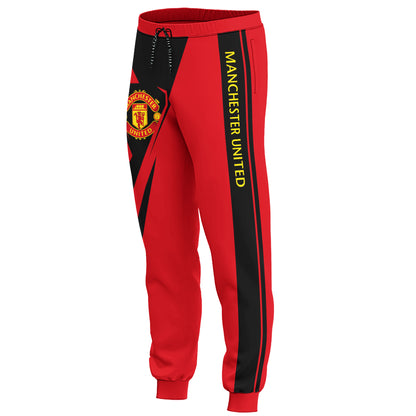 Personalized Manchester United Q5 3D All over Printed Hoodie and Sweatpants set