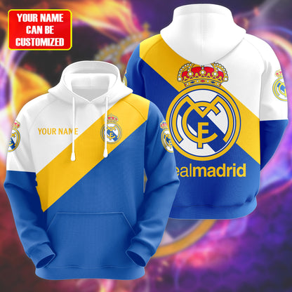 Personalized Real Madrid All over Printed Hoodie and Sweatpants set