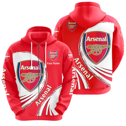 Personalized Arsenal 3D All over Printed Hoodie and Sweatpants set