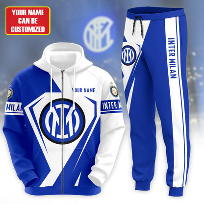Personalized Inter Milan Q4 3D All over Printed Hoodie and Sweatpants set