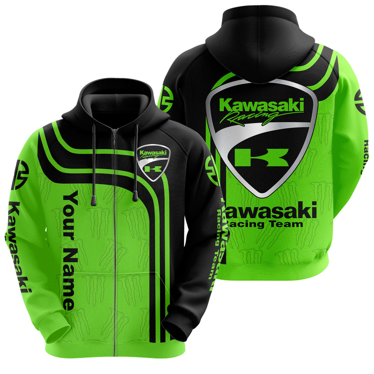Personalized KW Racing Team Q2 3D All over Printed Hoodie and Sweatpants set