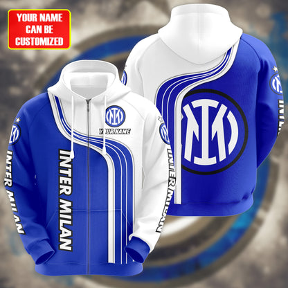 Personalized Inter Milan 3D All over Printed Hoodie and Sweatpants set V2
