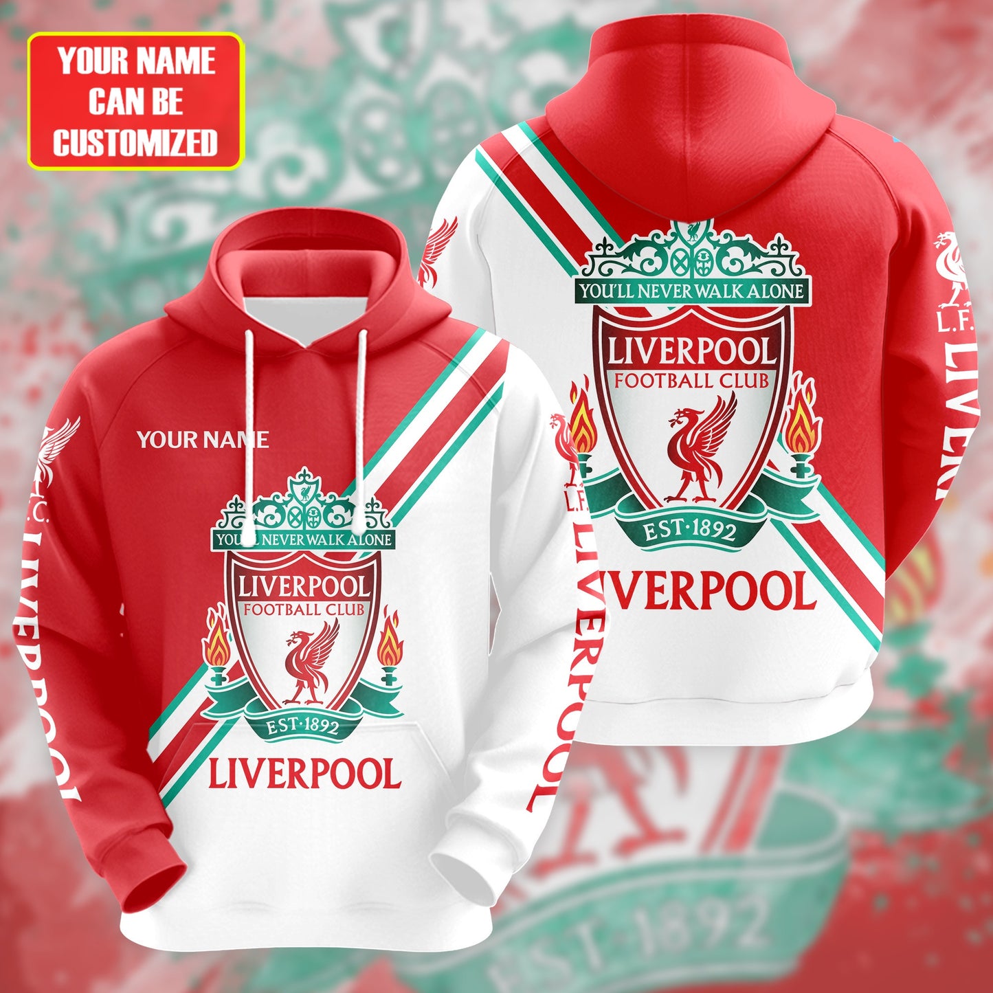Personalized Liverpool 3D All over Printed Hoodie and Sweatpants set V5