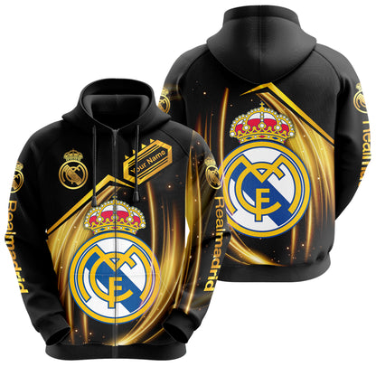 Personalized Real Madrid Q12 3D All over Printed Hoodie and Sweatpants set