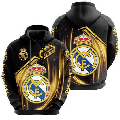 Personalized Real Madrid Q12 3D All over Printed Hoodie and Sweatpants set