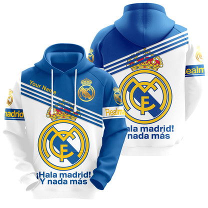 Personalized Real Madrid Q13 3D All over Printed Hoodie and Sweatpants set