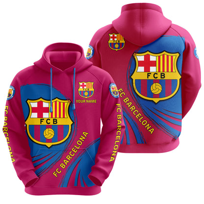 Personalized Barcelona 3D All over Printed Hoodie and Sweatpants set V3