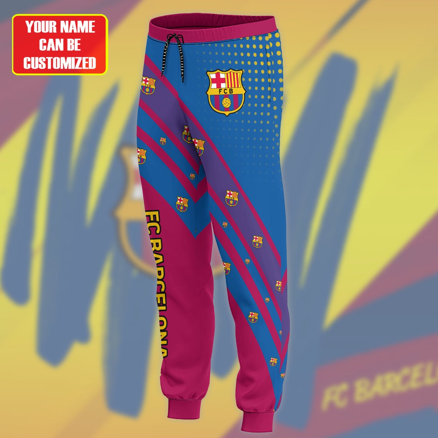Personalized Barcelona 3D All over Printed Hoodie and Sweatpants set V4
