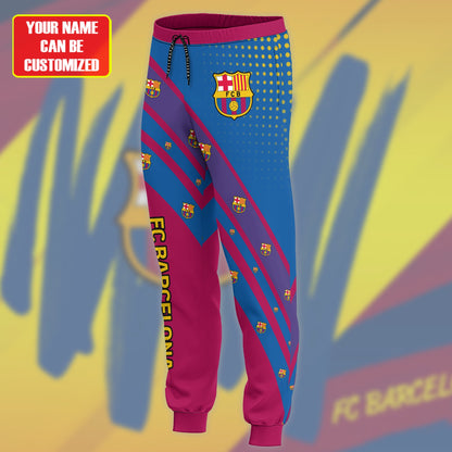 Personalized Barcelona 3D All over Printed Hoodie and Sweatpants set V4