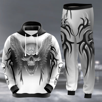 Merc Skull All over Printed Hoodie and Sweatpants set