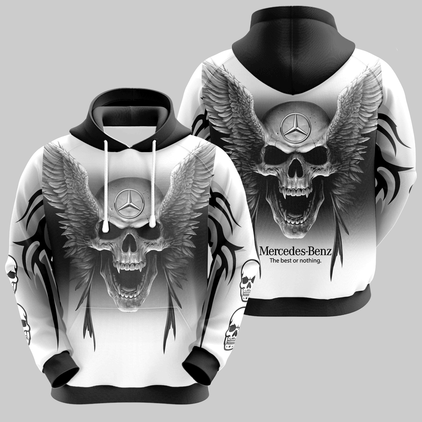 Merc Skull All over Printed Hoodie and Sweatpants set