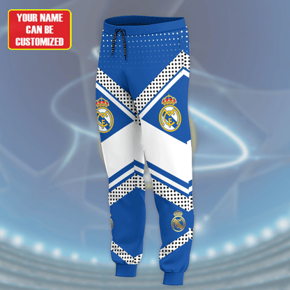 Personalized Real Madrid Q14 3D All over Printed Hoodie and Sweatpants set