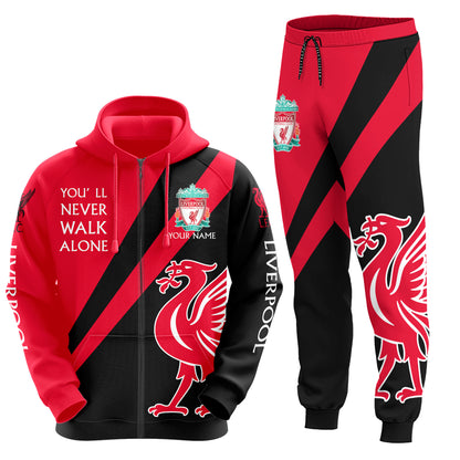 Personalized Liverpool Q7 3D All over Printed Hoodie and Sweatpants set