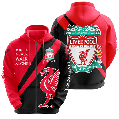 Personalized Liverpool Q7 3D All over Printed Hoodie and Sweatpants set