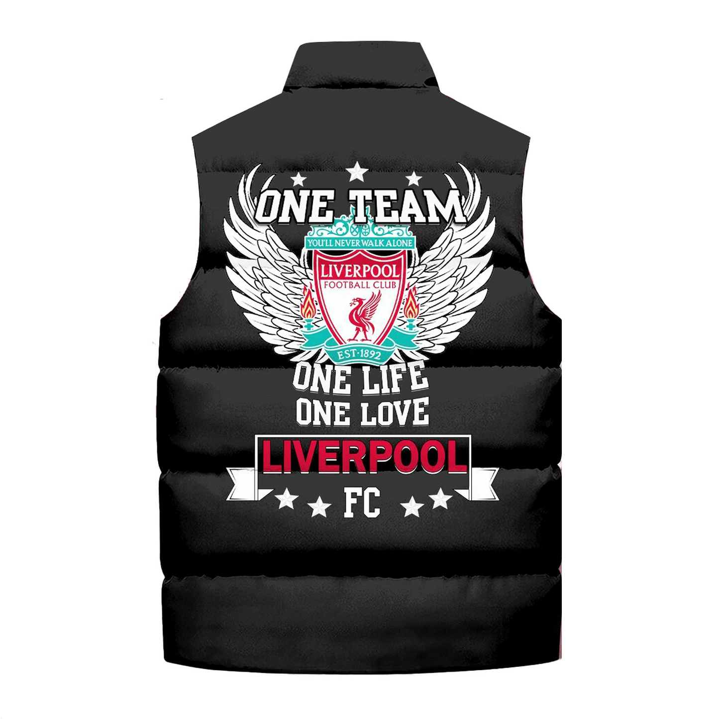 Liverpool Love Sleeveless Windproof Puffer Jacket