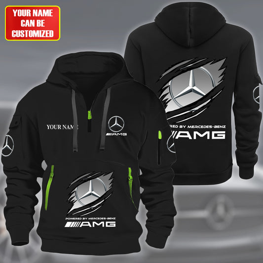 Personalized Merc AMG Tear Zip-Hoodie Cotton Jacket