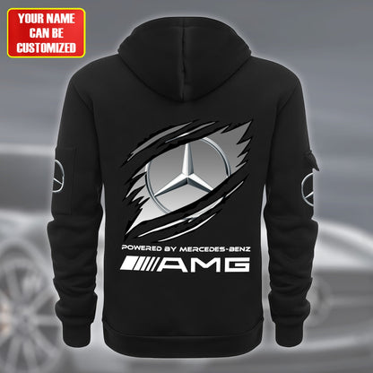 Personalized Merc AMG Tear Zip-Hoodie Cotton Jacket