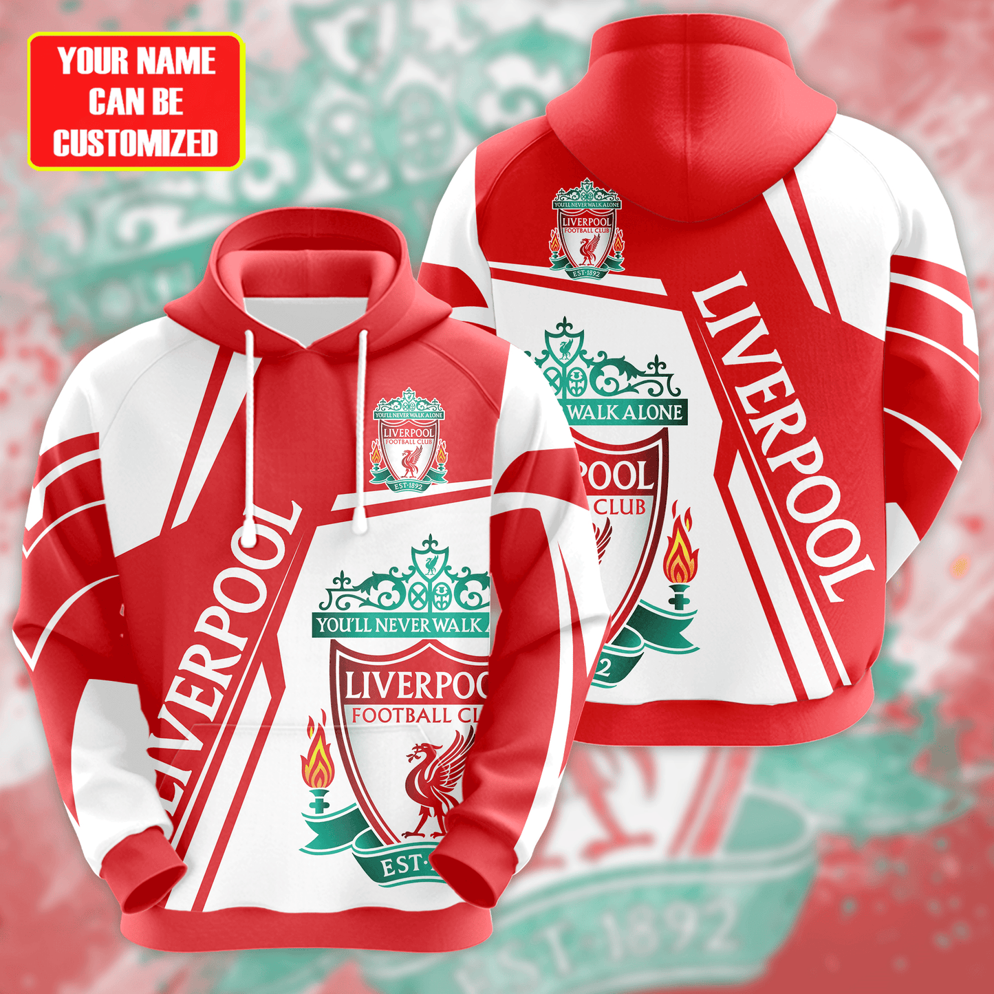 Personalized Liverpool 3D All over Printed Hoodie and Sweatpants set V6