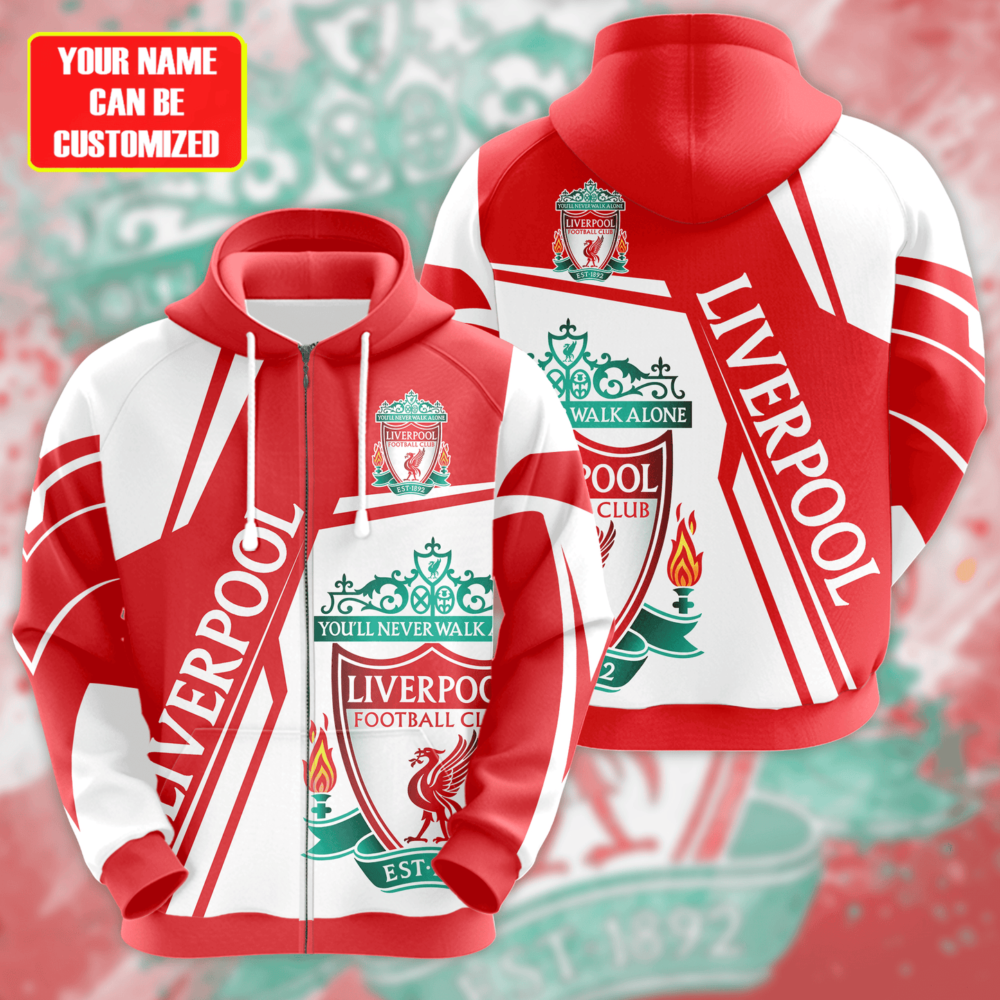 Personalized Liverpool 3D All over Printed Hoodie and Sweatpants set V6