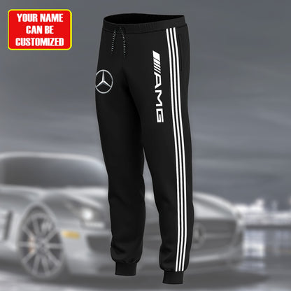 Personalized Merc AMG 3D All over Printed Hoodie and Sweatpants set V1