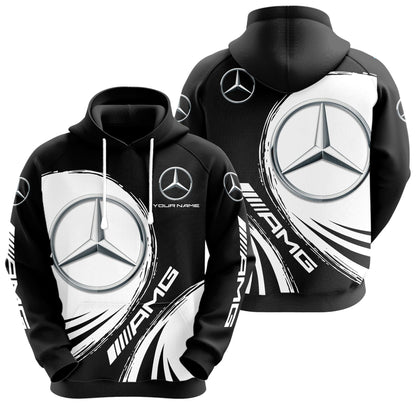 Personalized Merc AMG 3D All over Printed Hoodie and Sweatpants set V5