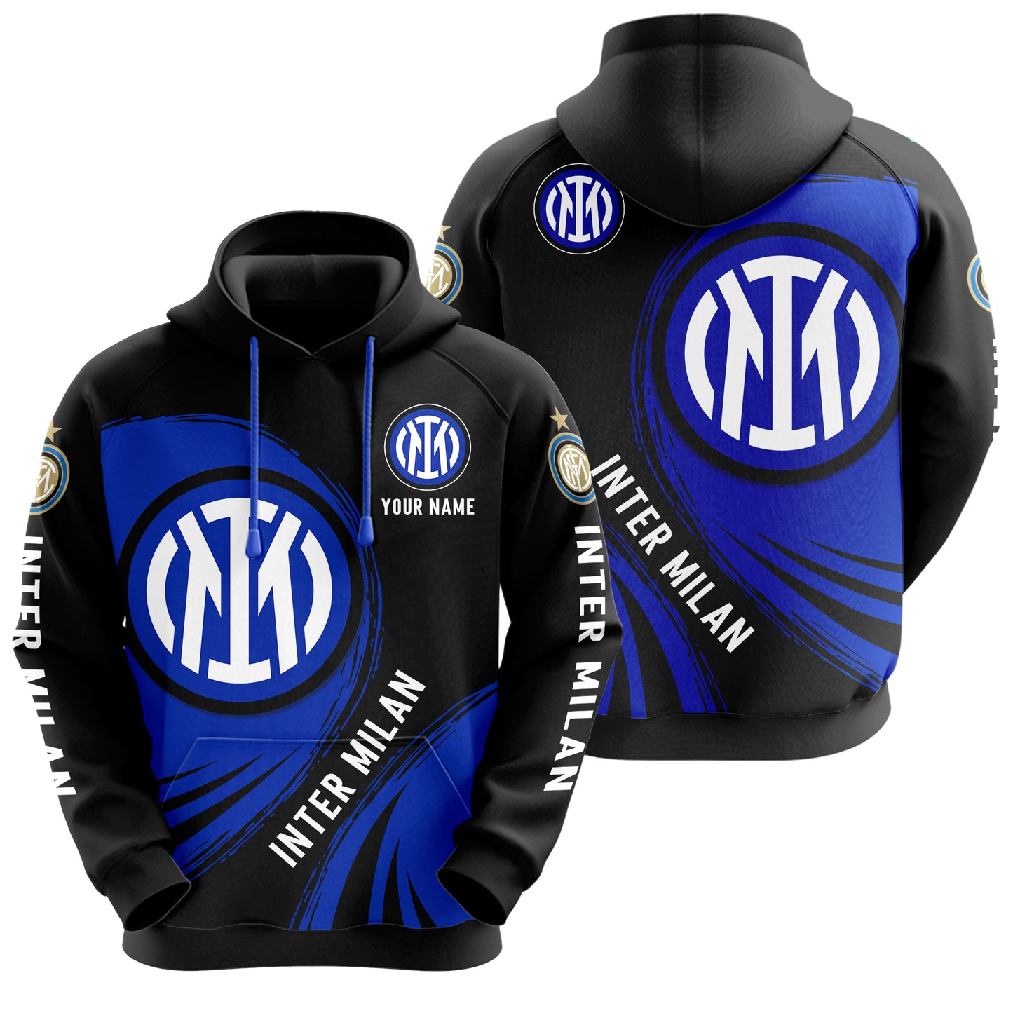 Personalized Inter Milan Q5 3D All over Printed Hoodie and Sweatpants set